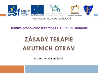 Prezentace, MUDr. Petra Smolková